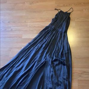 Gorgeous dark grey silk crepe Club Monaco dress